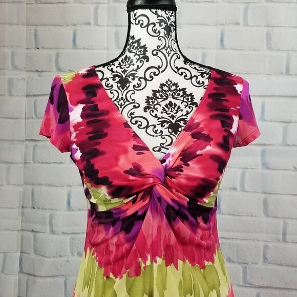 Lily size small short sleeve stretch knit dress - Picture 2 of 8